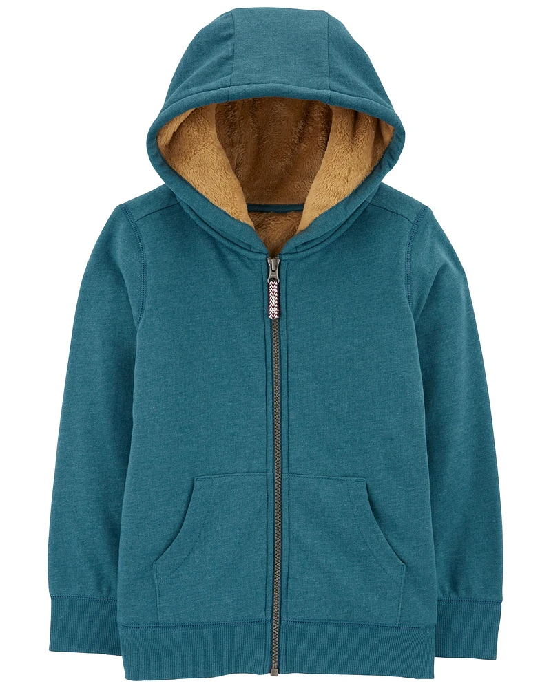 Zip-Up Fleece Hoodie