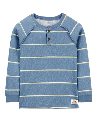 Kid Striped Henley Tee