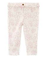 Baby Floral Pull-On Thermal Pants