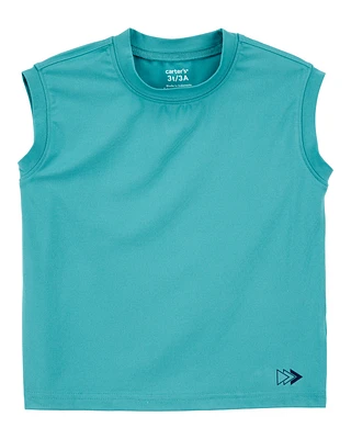 Toddler Active Muscle Tank - Teal