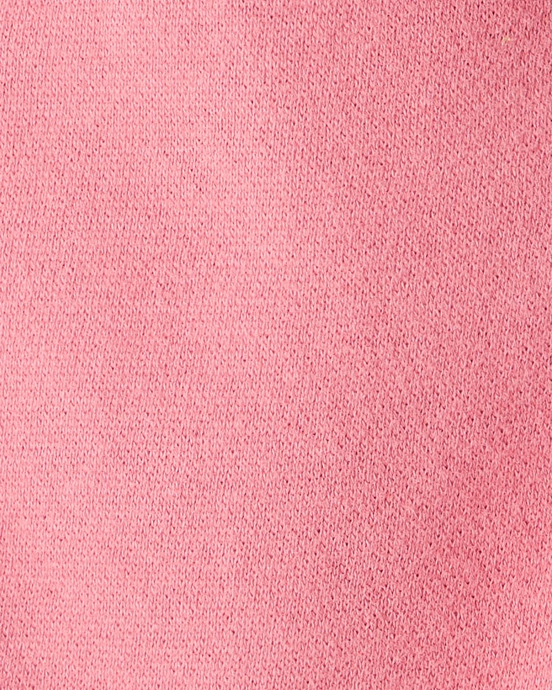 Baby Girl Cotton Pull-On Pants - Pink