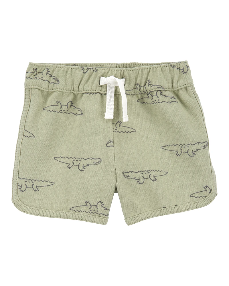 Baby Boy 3-Piece Alligator Outfit Set - Green/Grey