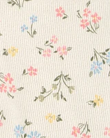 Baby Floral Pull-On Pants - Ivory