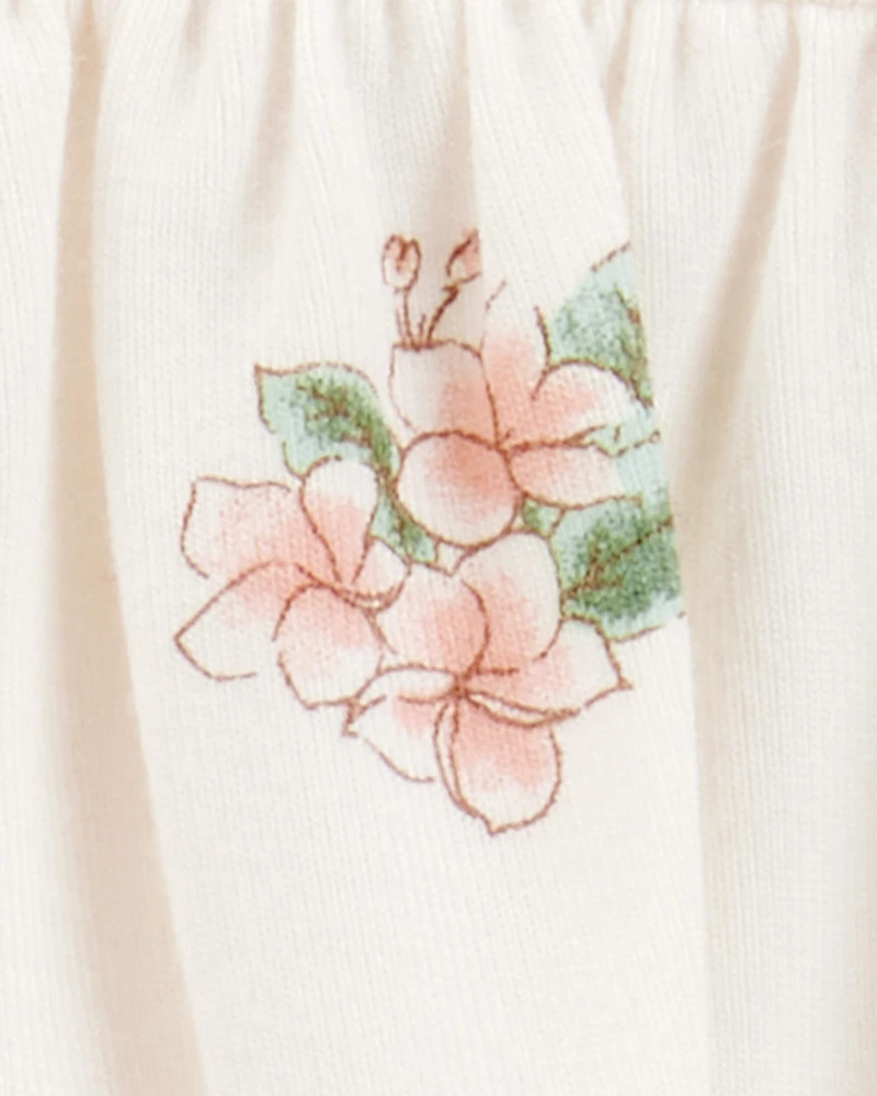 Baby 2-Piece Tropical Print PurelySoft Outfit Set - Ivory