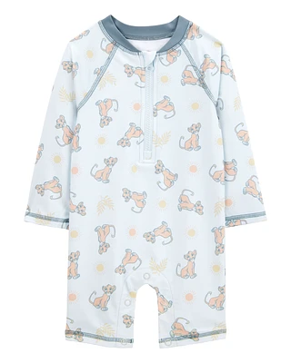 Baby Disney© Lion King 1-Piece Rashguard Swimsuit - Blue