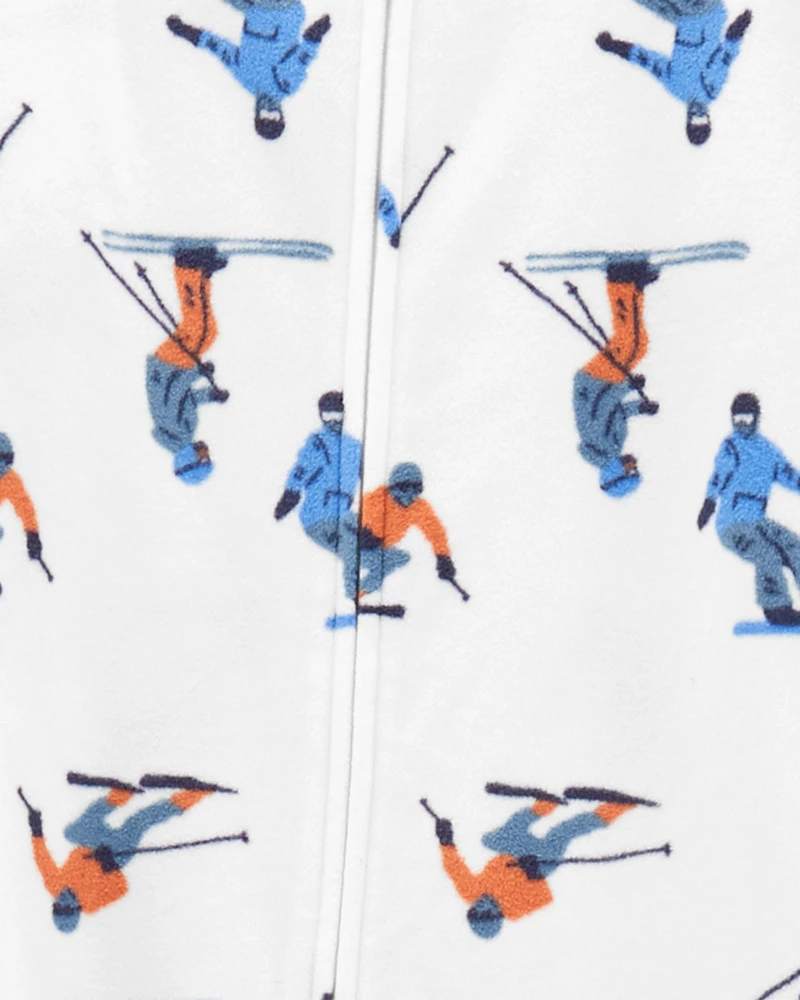 1-Piece Ski Fleece Footie Pyjamas