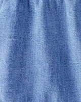 Toddler Organic Cotton Chambray Dress