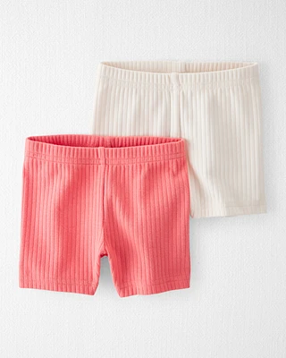 Baby Organic Cotton Ribbed Pedal Shorts