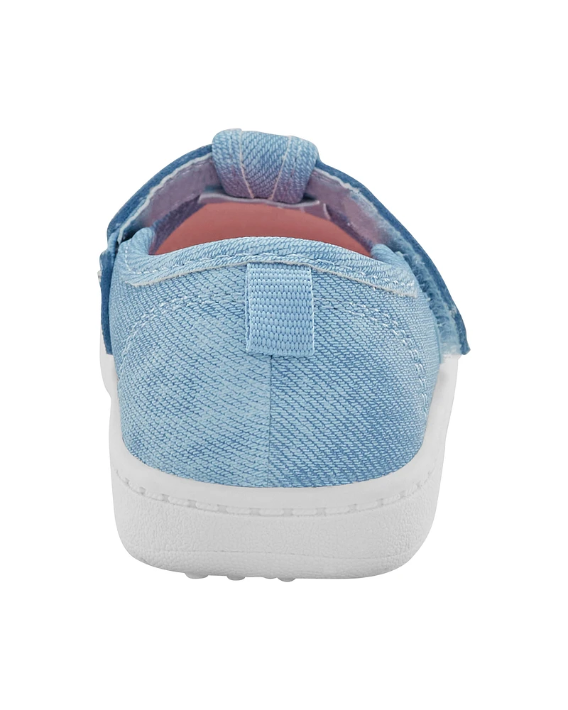 Baby Every Step® First Walker Floral Denim Sneakers - Blue