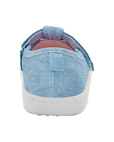 Baby Every Step® First Walker Floral Denim Sneakers - Blue