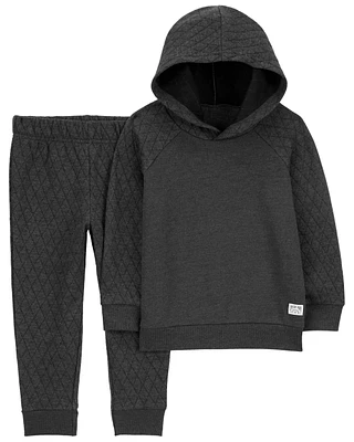 2-Piece Quilted Pullover & Pant Set