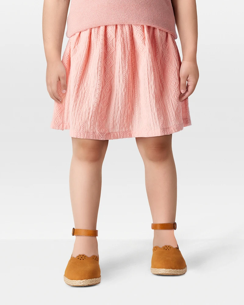 Toddler Crochet Pull-On Skort