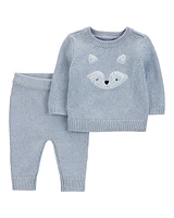 Baby 2-Piece Fox Pullover & Jogger Set