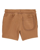 Baby Pull-On French Terry Rec Shorts - Brown