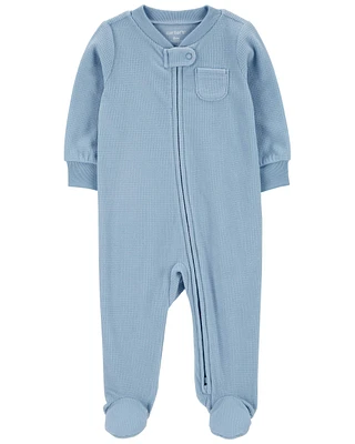 Zip-Up Fleece Sleep & Play Pajamas