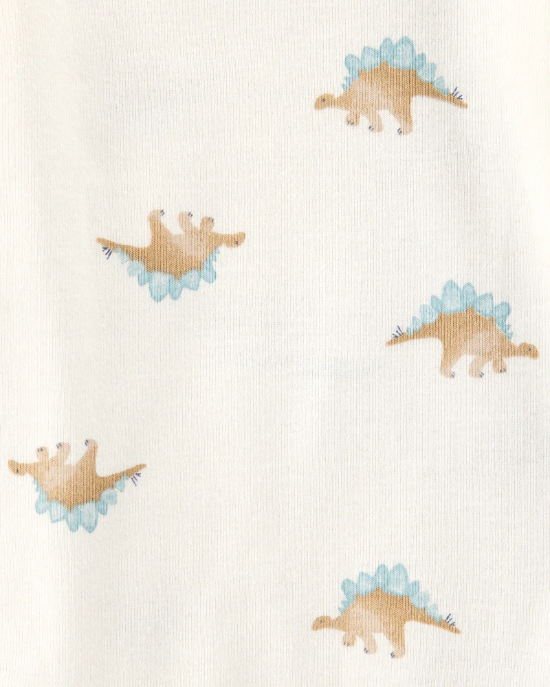Baby 4-Pack Long-Sleeve Dinosaur Bodysuits