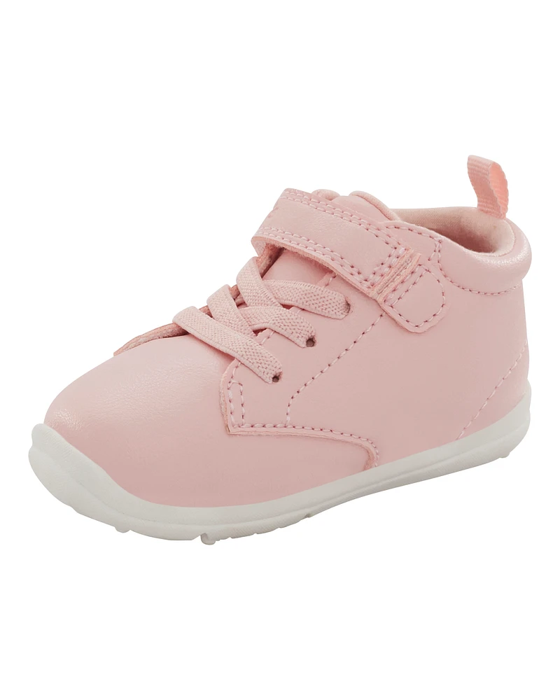 Every Step® First Walker High-Top Sneakers - Pink