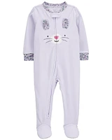 1-Piece Bunny Fleece Footie Pyjamas