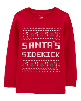 Kid Santa's Helper Graphic Tee