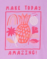 Kid 2-Piece Make Today Amazing Tee & Tie-Dye Short Set