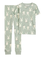 Kid 2-Piece Bunny 100% Snug Fit Cotton Pyjamas