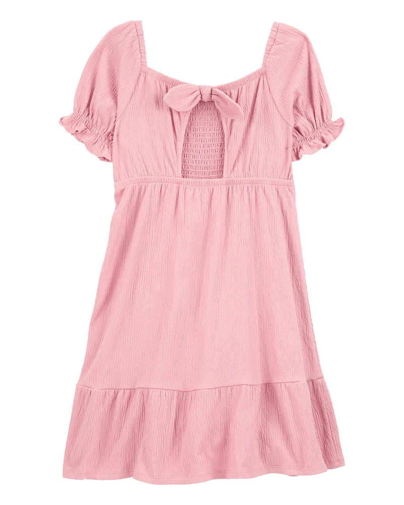 Kid Smocked Dress- Pink