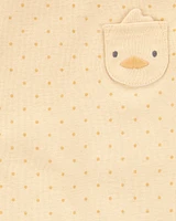 Baby Girl 5-Pack Animal Short-Sleeve Cotton Bodysuits