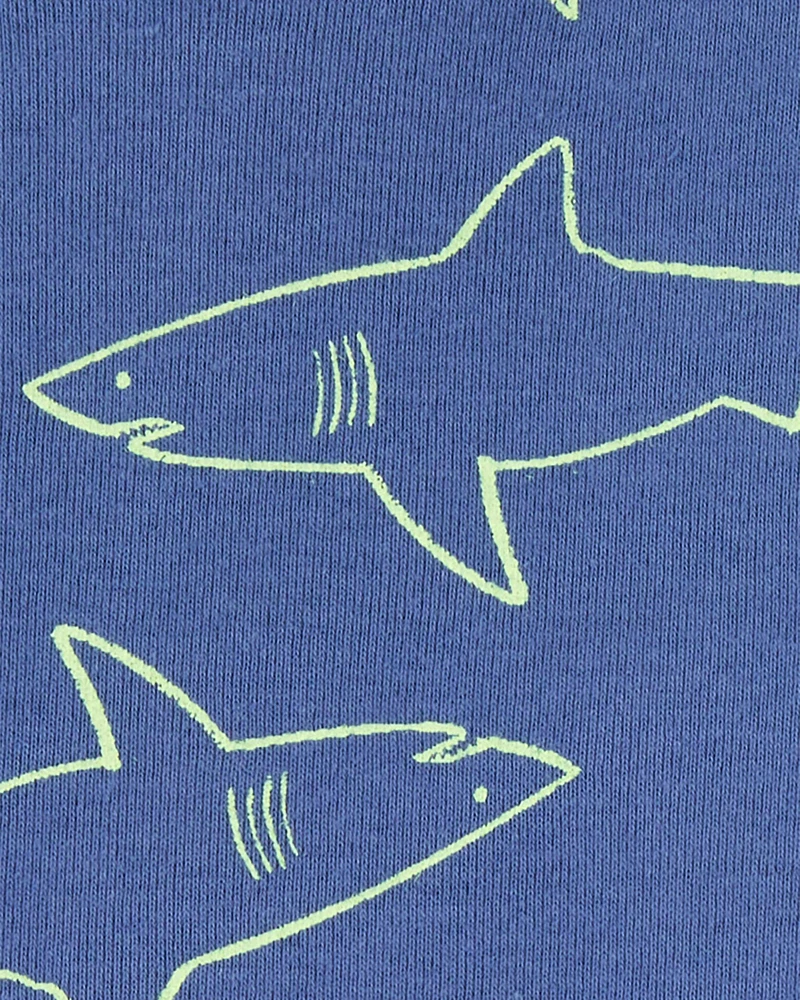 Toddler 4-Piece Shark Surfboard 100% Snug Fit Cotton Pyjamas