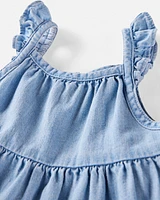 Baby Organic Cotton Chambray Dress