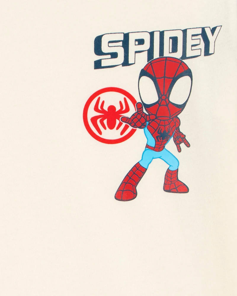Toddler Marvel™ Spider-Man Short-Sleeve Graphic Tee - Cream