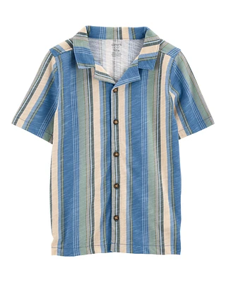 Kid Striped Button-Down Shirt