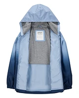 Dip Dye Rain Jacket - Blue