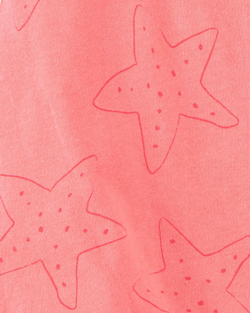 Baby Starfish Snap-Up Cotton Romper