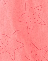 Baby Starfish Snap-Up Cotton Romper