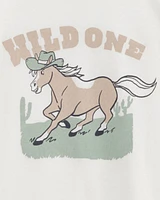 Toddler Wild One Short-Sleeve Graphic Tee - White