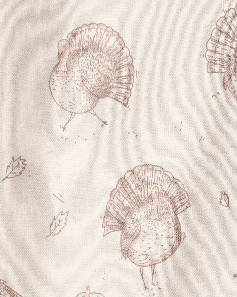 Baby Organic Cotton Sleep & Play Pyjamas Autumn Grove Print
