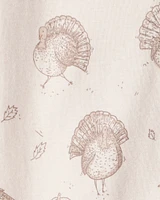 Baby Organic Cotton Sleep & Play Pyjamas Autumn Grove Print
