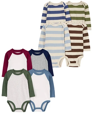 Baby 8-Pack Long-Sleeve Bodysuits