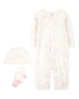 3-Piece Bunny Converter Gown & Cap Set