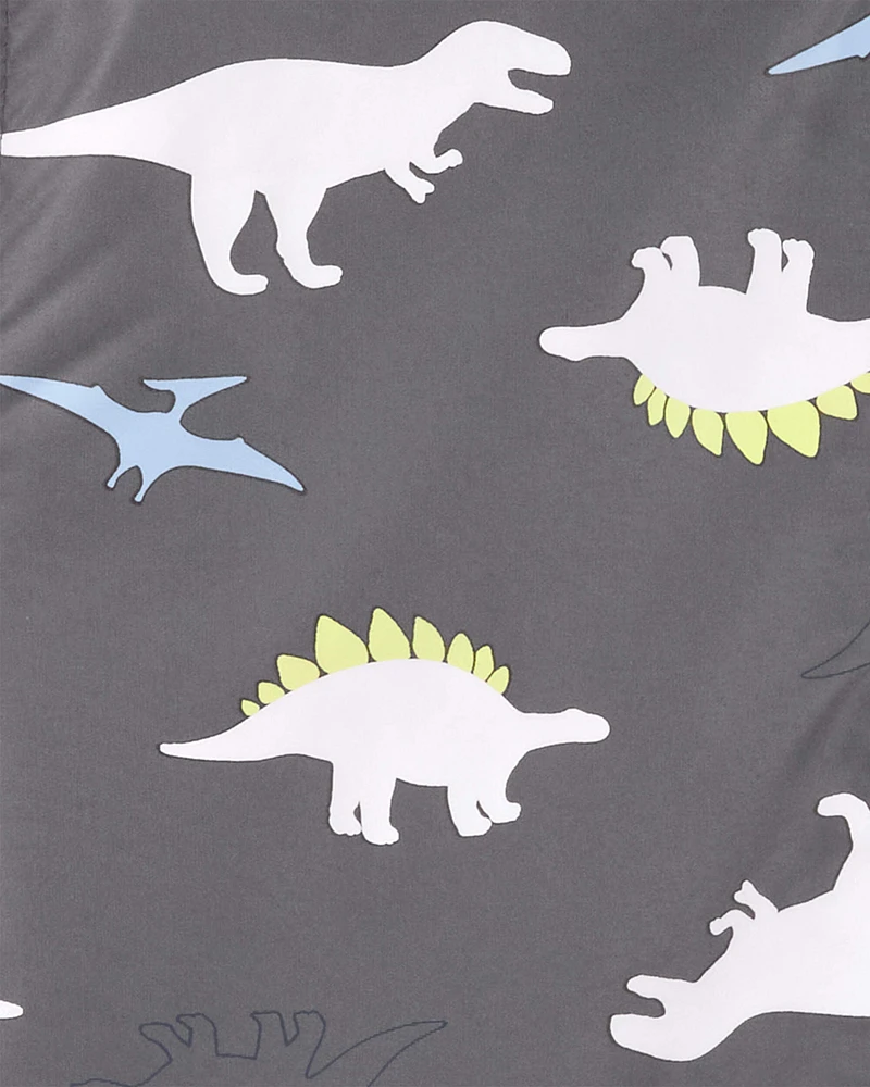 Dinosaur Colour Changing Rain Jacket - Grey
