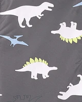Dinosaur Colour Changing Rain Jacket - Grey