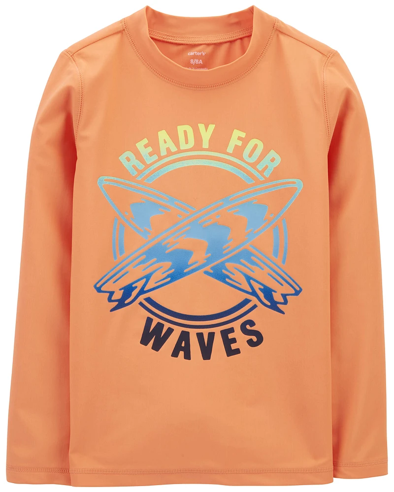 Kid Ready For Wave Rashguard