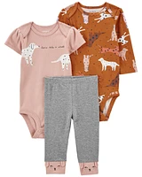 3-Piece Dalmatian Print Pant Set