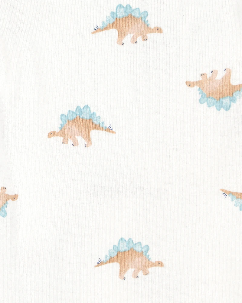 5-Pack Dinosaur Short-Sleeve Cotton Bodysuits