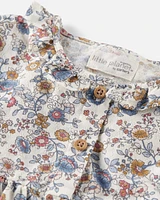 Baby Organic Cotton Floral Print Dobby Top