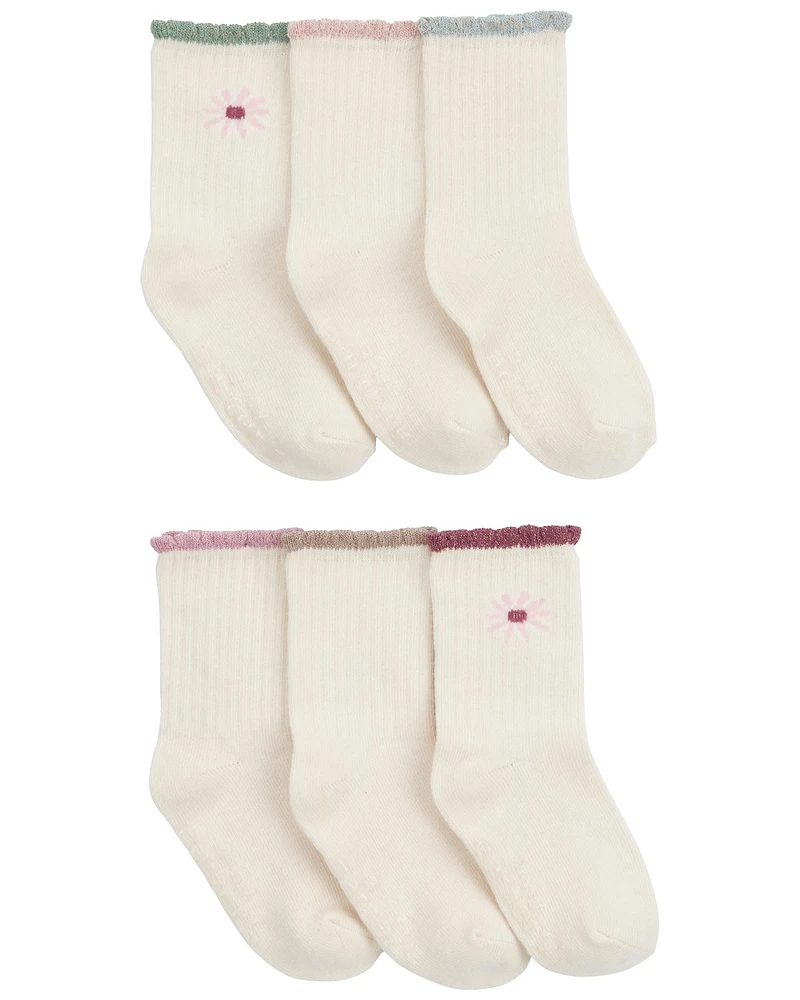 Toddler 6-Pack Daisy Socks