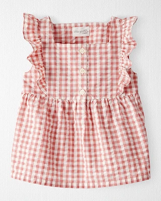 Toddler Gingham Top Made With Organic Cotton