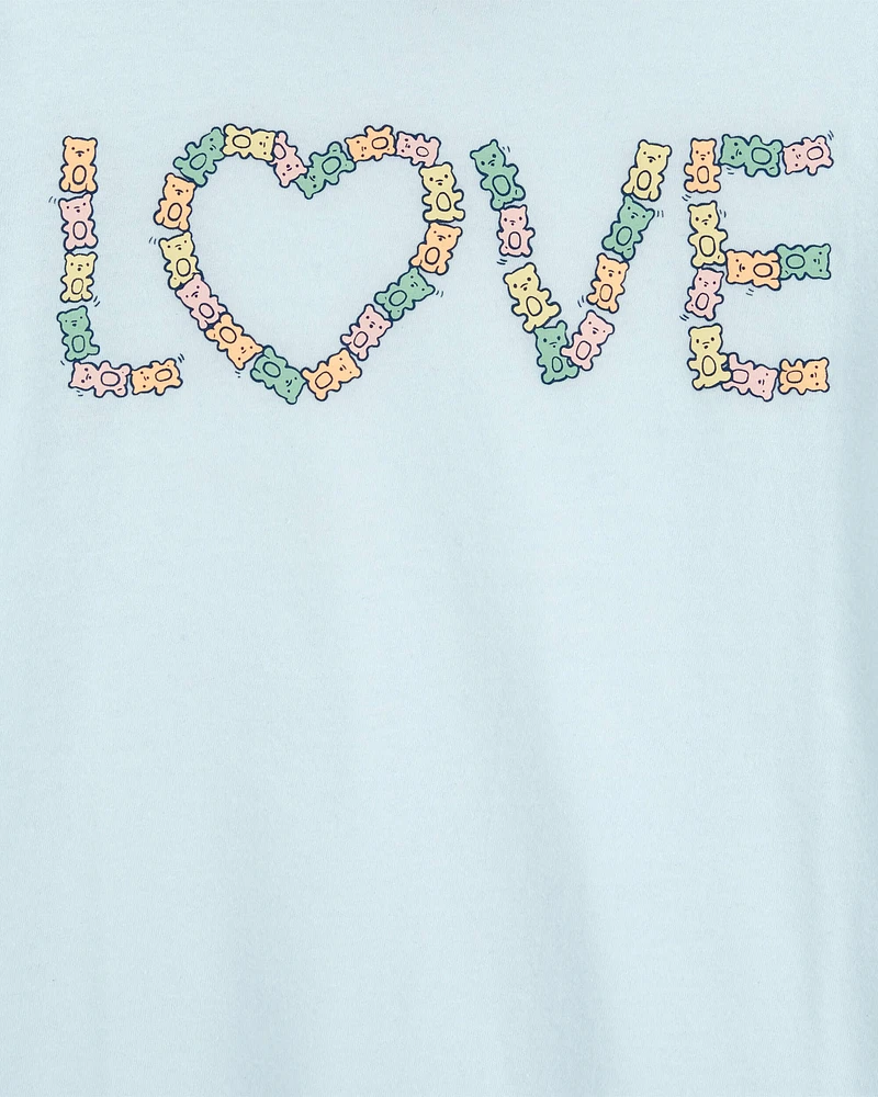 T-shirt à imprimé d’oursons en gélatine Gummy bear love