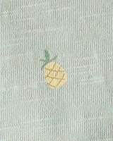 Baby Organic Cotton Pineapple-Print Tee