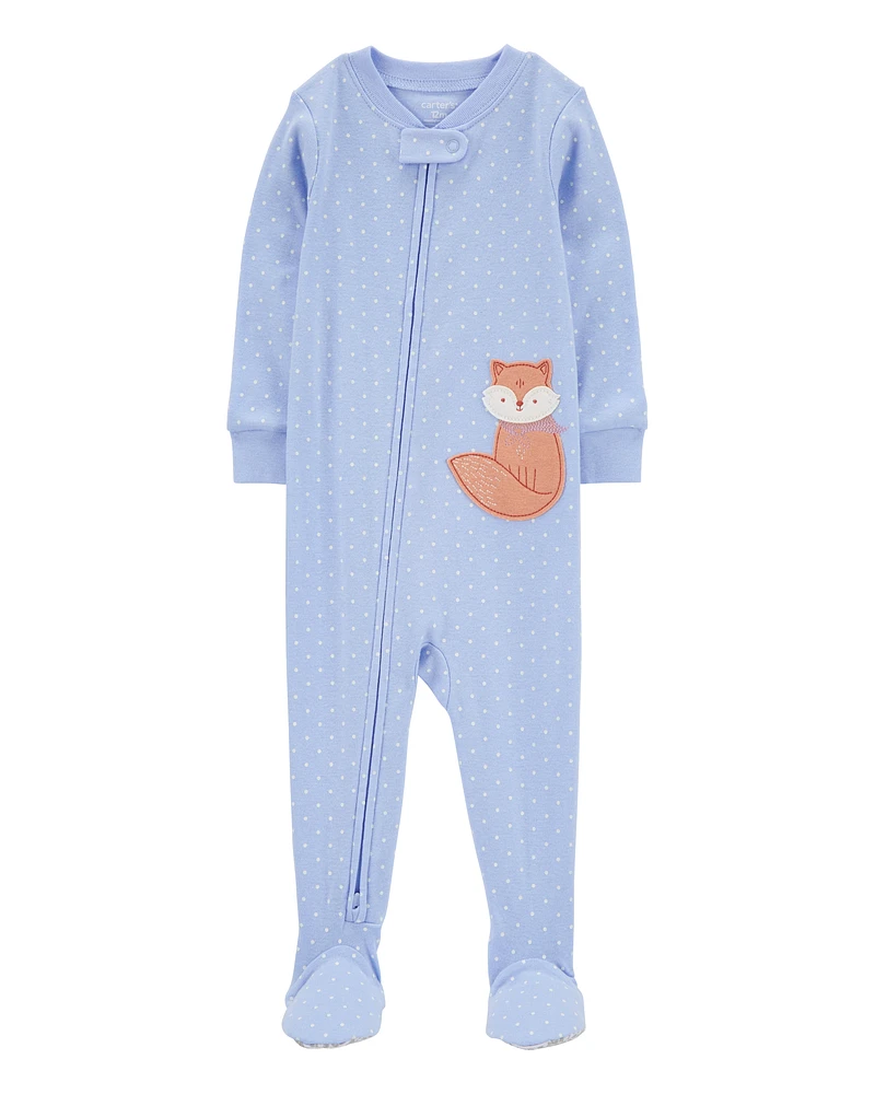 Baby 1-Piece Fox 100% Snug Fit Cotton Footie Pyjamas